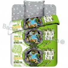 Постельное белье "Василек" Детский Крутые черепашки Бязь (1,5-спальный)