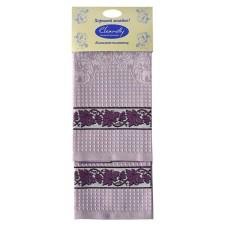 Комплект вафельных полотенец "Cleanelly" Le Chardonnay цвет сиреневый (50*70-2шт.)