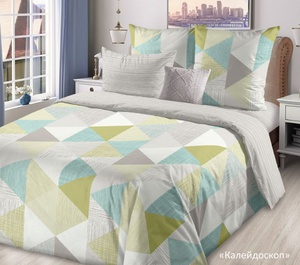 Постельное белье Valtery BR-50, Калейдоскоп, Бязь, Евростандарт