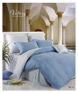 Постельное белье бамбуковое Valtery BS-12, Однотонное, Сатин, 2-спальный