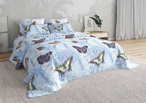 Постельное белье Valtery BR-60, Бабочки, Бязь, Семейный