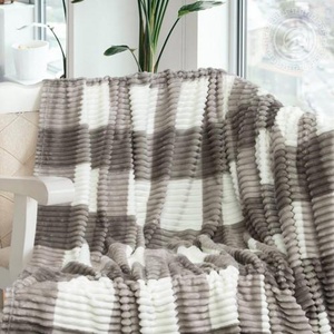 Плед флисовый "АртПостель" Квадро цвет графит (220*200см.)