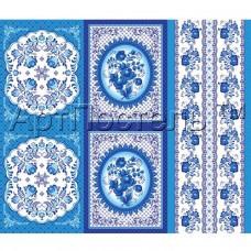 Комплект кухонных полотенец "АртПостель" Гжель (45*60-3шт.)