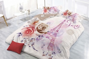 Постельное белье Valtery SF-36, Полисатин 3D, 1.5-спальный