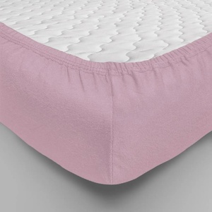 Простынь на резинке "Люксония" цвет Лиловый Трикотаж (90*200см.)