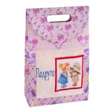 Подарочный набор полотенец "Дино-текс" Подруге (40*70см.-1шт.)