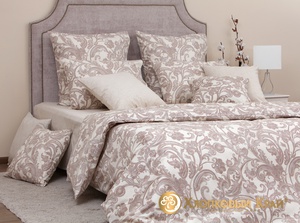 Постельное белье "Хлопковый Край" Виоланте беж Бязь-люкс (Дуэт (Семейный)