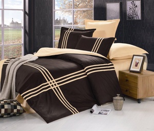 Постельное белье Valtery OD-43, Сатин однотонный, Семейный