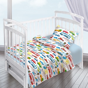 Постельное белье детское Valtery Городское движение, Поплин, 1-спальный