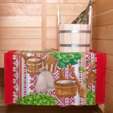 Полотенце вафельное "АртПостель" Русская баня (50*70-1шт.)