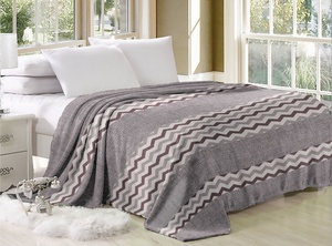 Плед велсофт Valtery Зигзаги, 200*220