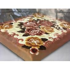 Плед "Орленок" Букет бежевый акрил (160*220 см.)