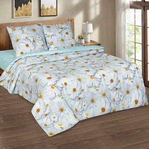 Постельное белье АртПостель Космея Поплин, 2-спальное с европростыней