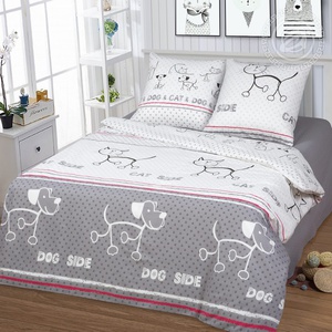 Постельное белье "АртПостель" Четыре лапы Бязь (2-спальный, европростыня)