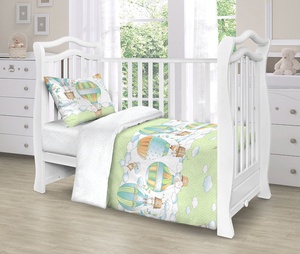 Постельное белье детское Valtery Воздушные шары, Поплин, 1-спальный