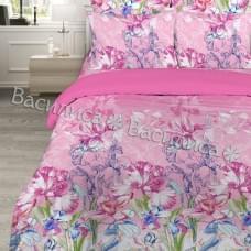 Постельное белье "Василиса" Великолепный ирис Бязь (2-спальный)