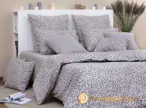 Постельное белье "Хлопковый Край" Линн кофе Бязь-люкс (2-спальный)