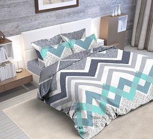 Постельное белье Valtery BR-22, Зигзаги-3, Бязь, Евростандарт