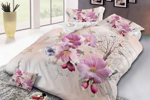 Постельное белье Valtery SF-24, Полисатин 3D, 1.5-спальный