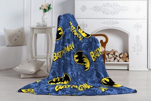 Плед флисовый "Протекс" Павлинка BATMAN (150*200см.)