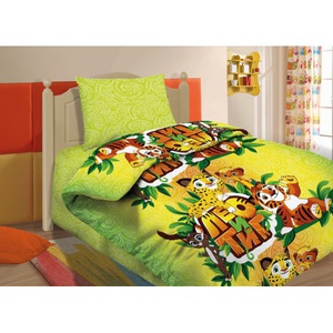Постельное белье "Павлинка" Детский Лео и Тиг Бязь (1,5-спальный)