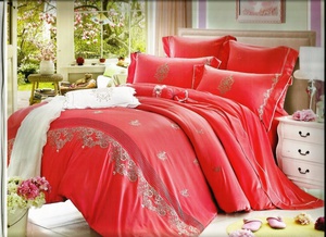 Постельное белье "Valtery" 100-58 сатин с вышивкой (Дуэт (Семейный)