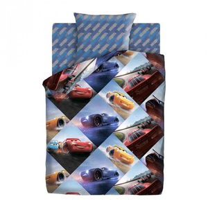 Постельное белье "ПромТоргСервис" Детский Тачки Коллаж Бязь (1,5-спальный)