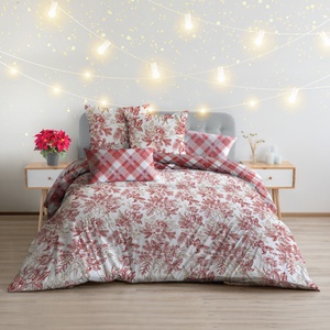 Постельное белье "Волшебная ночь" Пуансеттия Ранфорс (2-спальный)