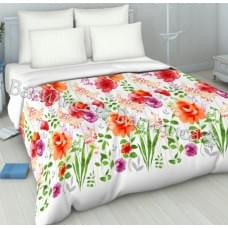 Постельное белье "Василиса" Акварельная роскошь Бязь (Евро)