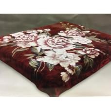 Плед "Орленок" Веник бордовый акрил (200*240 см.)