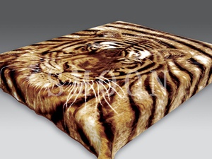 Плед "Орленок" Тигр рыжий акрил (150*200см.)