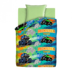 Постельное белье "ПромТоргСервис" Детский Непоседа Монстр трак Бязь (1,5-спальный)