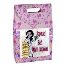 Подарочный набор полотенец "Дино-текс" Все будет хорошо (40*70см.-1шт.)