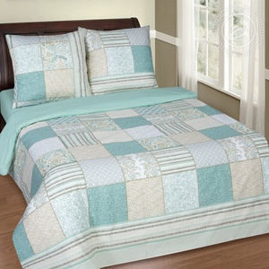 Постельное белье "АртПостель" Мелисса Поплин с простынью на резинке (1,5-спальный)