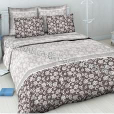 Постельное белье "Василиса" Кофе со льдом Бязь (Евро)