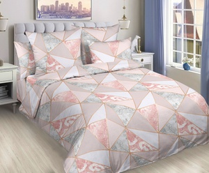 Постельное белье Valtery BR-54, Иллюзия, Бязь, 1.5-спальный