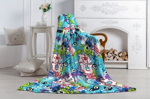 Плед флисовый "Протекс" Павлинка Корпорация монстров (150*200см.)