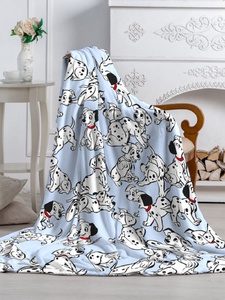 Плед флисовый "Протекс" Павлинка 101 Далматинец голубой (100*150см.)