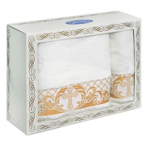 Комплект махровых полотенец "Cleanelly" Sacramento (50*90-1шт., 100*140-1шт.)