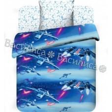 Постельное белье "Василек" Детский Космические приключения Бязь (1,5-спальный)