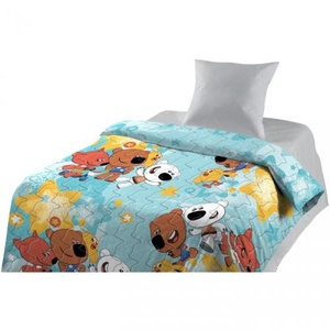 Покрывало "Протекс" стеганное Мимимишки голубой Бязь (145*205см.)