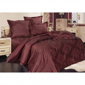 Постельное белье "АртПостель" Маркиза шоколад Сатин-жаккард (Дуэт (Семейный)