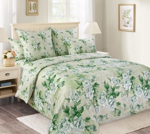 Постельное белье "Текс-Дизайн" Белый сад Перкаль (Евро)