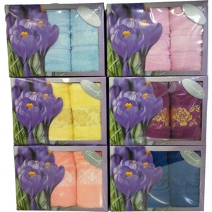 Комплект махровых полотенец "Cleanelly" премиум в ассортименте (50*90-1шт., 70*130-1шт.)