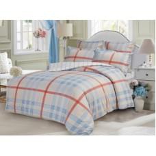 Постельное белье "Karteks" цветной с кружевом рисунок SP-9 Сатин (Дуэт (Семейный))