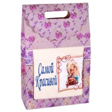 Подарочный набор полотенец "Дино-текс" Самой красивой 2 (40*70см.-1шт.)