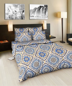 Постельное белье Valtery BR-6, Ришелье-3, Бязь, 1.5-спальный