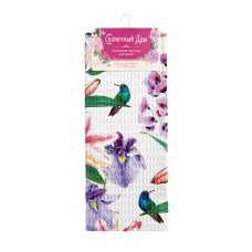 Полотенце вафельное "НордТекс" Солнечный дом Ирисы (40*70-1шт.)