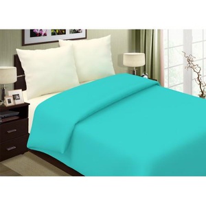 Наволочки поплиновые "Люксония" на молнии цвет тиффани (50*70см.-2шт.)