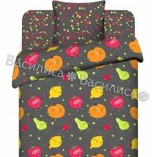Постельное белье "Василек" Детский Фруктовый джем Бязь (1,5-спальный)